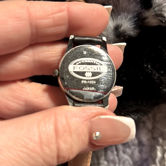 GENERAL ELECTRIC Authentic FOSSIL WATCH “GE” logo #PR-1004Japan w/BlkLeather main image 9